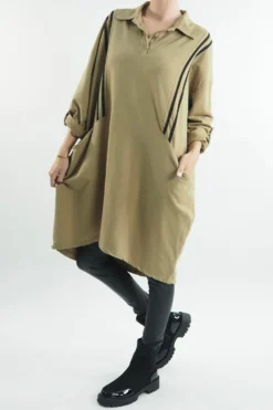 Made In Italy Samba Cocoon Dress Toast -VogueCurve Store made in italy samba cocoon dress toast204.jpg