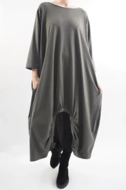 Made In Italy Sander Los Arcos Cocoon Dress Bonsai