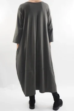 Made In Italy Sander Los Arcos Cocoon Dress Bonsai -VogueCurve Store made in italy sander los arcos cocoon dress bonsai 04.jpg