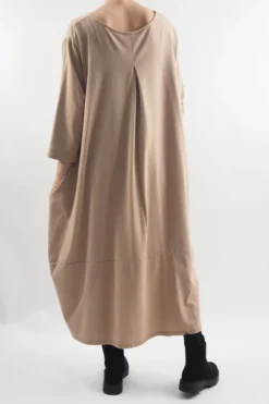 Made In Italy Sander Los Arcos Cocoon Dress Toast -VogueCurve Store made in italy sander los arcos cocoon dress toast 004.jpg