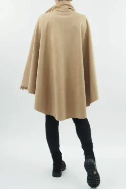 Made In Italy Sander Moleskin Touch Stretch Zippy Cape Toast // 7 Made In Italy Sander Moleskin Touch Stretch Zippy Cape Toast // -VogueCurve Store made in italy sander moleskin stretch zippy cape toast3.jpg