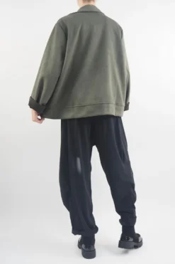 Made In Italy Sander Moleskin Touch Stretch Biker Jacket Bonsai -VogueCurve Store made in italy sander moleskin touch stretch biker jacket bonsai3.jpg