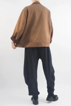 Made In Italy Sander Moleskin Touch Stretch Biker Jacket Chestnut 8 Made In Italy Sander Moleskin Touch Stretch Biker Jacket Chestnut -VogueCurve Store made in italy sander moleskin touch stretch biker jacket chestnut3.jpg