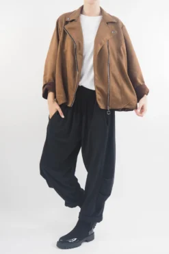 Made In Italy Sander Moleskin Touch Stretch Biker Jacket Chestnut 9 Made In Italy Sander Moleskin Touch Stretch Biker Jacket Chestnut -VogueCurve Store made in italy sander moleskin touch stretch biker jacket chestnut4.jpg