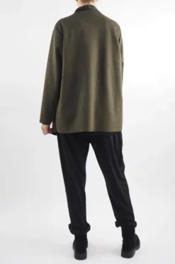 Made In Italy Sander Moleskin Touch Waterfall Blazer Bonsai -VogueCurve Store made in italy sander moleskin touch waterfall blazer bonsai13.jpg