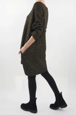 Made In Italy Shimmer Me Softly Dress Black -VogueCurve Store made in italy shimmer me softly dress black4.jpg