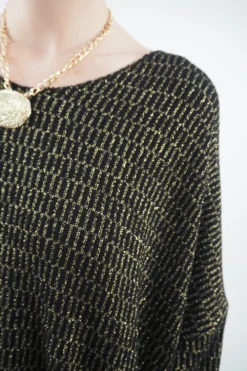 Made In Italy Shimmer Me Softly Dress Black -VogueCurve Store made in italy shimmer me softly dress black6.jpg