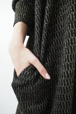 Made In Italy Shimmer Me Softly Dress Black -VogueCurve Store made in italy shimmer me softly dress black8.jpg