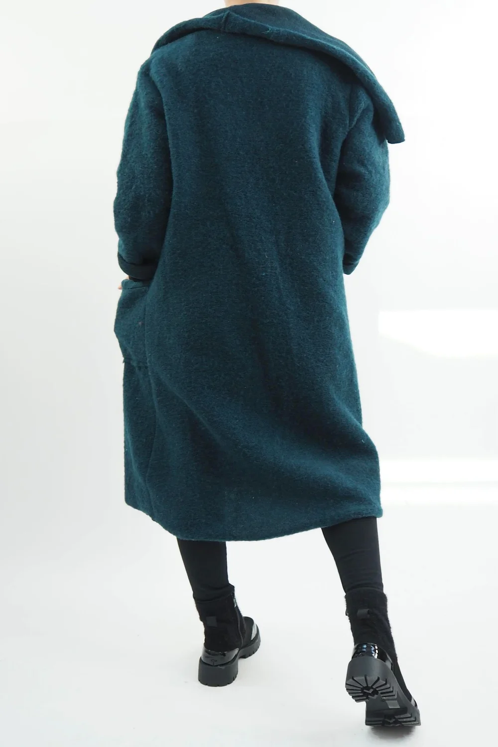 Made In Italy Skandi Blanket Coat Malachite 5 Made In Italy Skandi Blanket Coat Malachite - Image 3