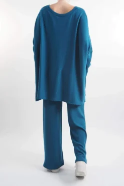 Made In Italy Chalet Pocketed Soft Knit Set Prussian -VogueCurve Store made in italy slouch chalet pocketed set prussian 03.jpg