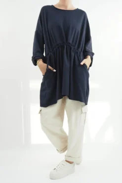 Made In Italy Tali Pull Tie Top Ink -VogueCurve Store made in italy tali pull tie top ink04.jpg