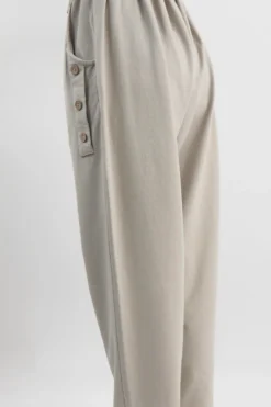 Made In Italy Tali Three Button Straight Leg Pant Stone -VogueCurve Store made in italy tali three button straight leg pant stone03.jpg