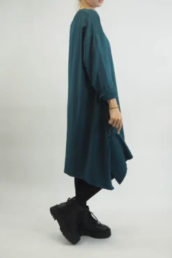 Made In Italy Tokyo Leopard Panel Dress Prussian -VogueCurve Store made in italy tokyo leopard panel dress prussian 3.jpg