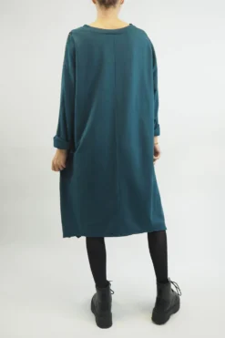 Made In Italy Tokyo Leopard Panel Dress Prussian -VogueCurve Store made in italy tokyo leopard panel dress prussian 4.jpg