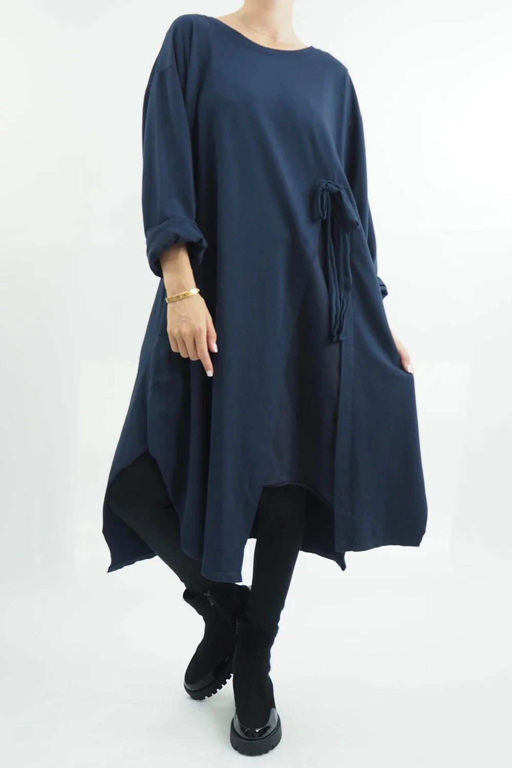 Made In Italy Tokyo Tie Dress Midnight 3 Made In Italy Tokyo Tie Dress Midnight