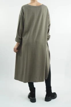 Made In Italy Tokyo Tie Dress Mushroom -VogueCurve Store made in italy tokyo tie dress mushroom03.jpg