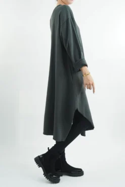 Made In Italy Tokyo Tie Dress Shadow Grey 7 Made In Italy Tokyo Tie Dress Shadow Grey -VogueCurve Store made in italy tokyo tie dress shadow02.jpg 1