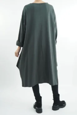 Made In Italy Tokyo Tie Dress Shadow Grey 8 Made In Italy Tokyo Tie Dress Shadow Grey -VogueCurve Store made in italy tokyo tie dress shadow03.jpg 1