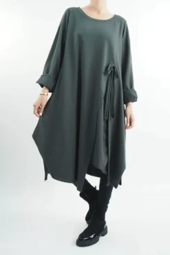 Made In Italy Tokyo Tie Dress Shadow -VogueCurve Store made in italy tokyo tie dress shadow04.jpg