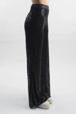 Made In Italy Trinny Shimmer Palazzo Trouser Black -VogueCurve Store made in italy trinny shimmer palazzo trouser black 2.jpg