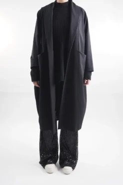 Made In Italy Trinny Shimmer Palazzo Trouser Black -VogueCurve Store made in italy trinny shimmer palazzo trouser black 5.jpg