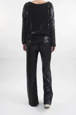 Made In Italy Trinny Shimmer Top Black / 9 Made In Italy Trinny Shimmer Top Black / -VogueCurve Store made in italy trinny shimmer top black 4.jpg