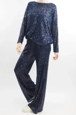 Made In Italy Trinny Shimmer Top Midnight -VogueCurve Store made in italy trinny shimmer top midnight4.jpg