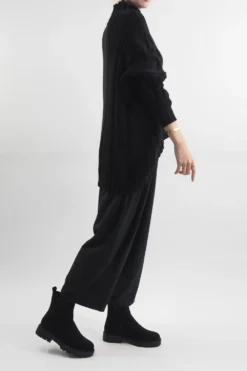 Made In Italy Turtle Cable Guy Knit Top Black 8 Made In Italy Turtle Cable Guy Knit Top Black -VogueCurve Store made in italy turtle cable guy knit black3.jpg