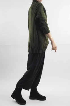 Made In Italy Turtle Cable Guy Knit Top Bonsai 9 Made In Italy Turtle Cable Guy Knit Top Bonsai -VogueCurve Store made in italy turtle cable guy knit bonsai4.jpg