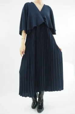 Made In Italy Zeta Cape Dress Ink